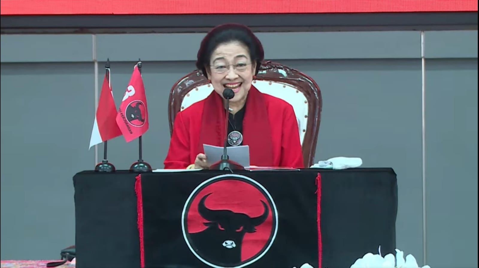 Presiden kelima, Megawati Soekarnoputri. (Tangkapan Layar YouTube PDIP)